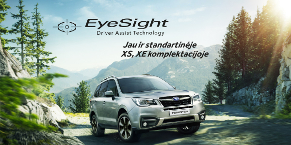 „EyeSight“ sistema jau ir standartinėje FORESTER XS, XE komplektacijoje